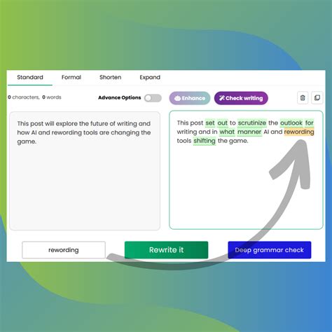 rewording tool   generator  rewrite sentences