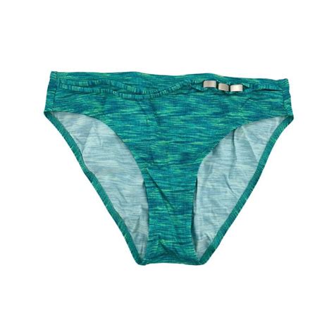 Lidea Womens Green Teal Bikini Bottom Size CanadaWide Liquidations