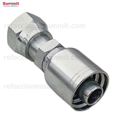 Conector Recto Rosca ORFS Cara Plana Seal Lok Hembra 5 8 Manguera 5