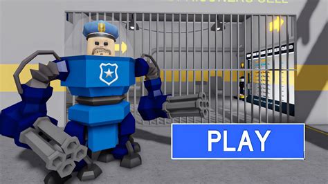 MECH BARRY S PRISON RUN Obby New Update Roblox All Bosses Battle