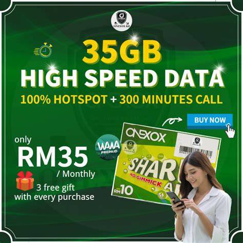 Onexox Simcard Xox Sim Card Prepaid Hotspot Unlimited Internet