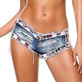 Mini Shorts Denim Stretchable Cut Off Low Rise Waist Sexy Micro Jeans Hot Pants For Woman Girls