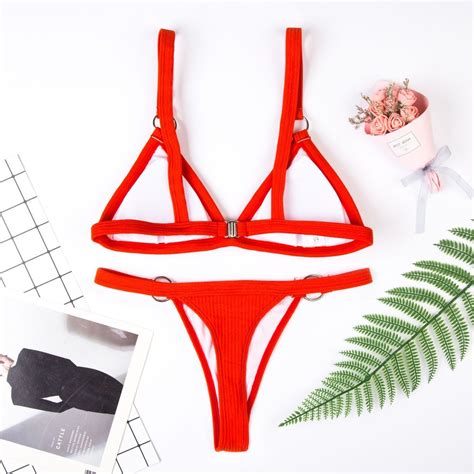 BIKINI BRAZYLIJSKIE SEXI STRÓJ KĄPIELOWY NA PLAŻĘ 13283544923 oficjalne archiwum Allegro