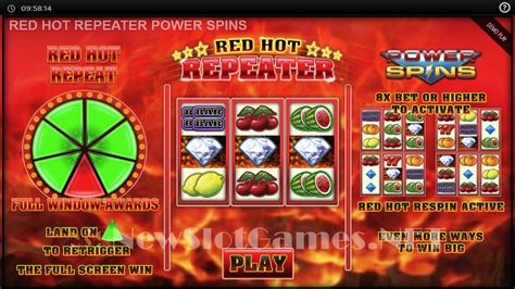 Red Hot Repeater Power Spins Slot Review Demo By Blueprint Gaming Play Free Online