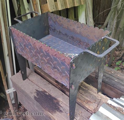 Скачать макет толстостенного мангала с ручками