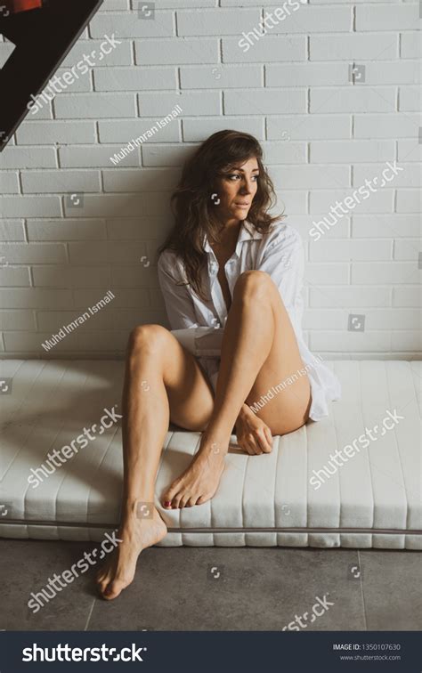 Sad Depressed Caucasian Lady Semi Nude Stock Photo Shutterstock