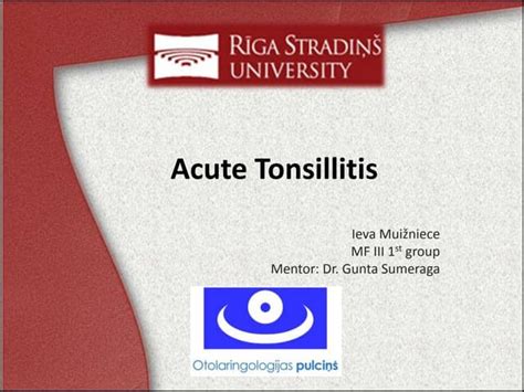 Acute Tonsillitis Ppt