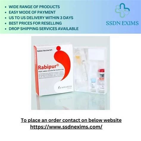 Rabipur Rabies Vaccine, 1*1 at Rs 500/piece in Nagpur | ID: 2852552008230