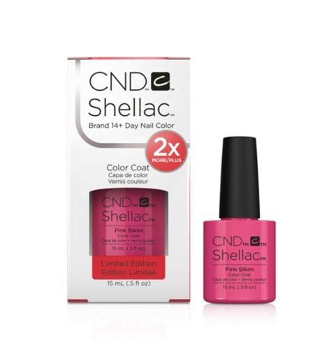 CND SHELLAC JUMBO Pink Bikini ML Stardust Supplies Inc