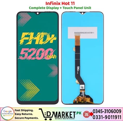 Infinix Hot 11 LCD Panel Unit Combo 2025 Exclusive
