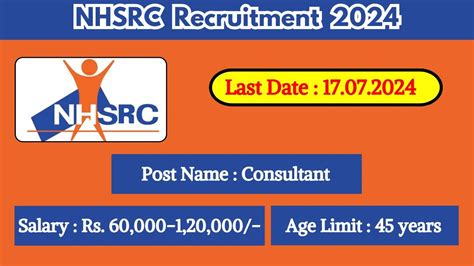 NHSRC Recruitment 2024 Check Post Salary Age Qualification And Other