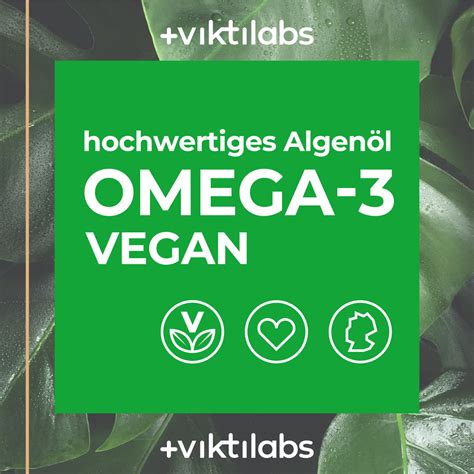 Omega 3 Hochwertiges Algenöl Vegan 60 Kapseln Viktilabs