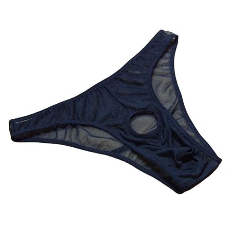 Men Briefs T Back G String Underwear Sexy Lingerie Thongs Panties Hole