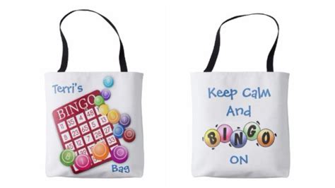 Personalize This Double Sided Bingo Bag Tote By Minx267