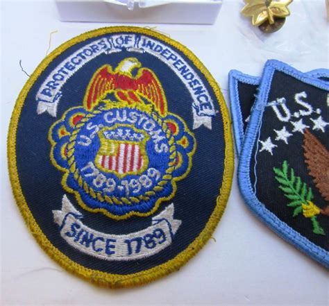 Sold Price Us Customs Badge Border Patrol 19pc Pins Patches Invalid