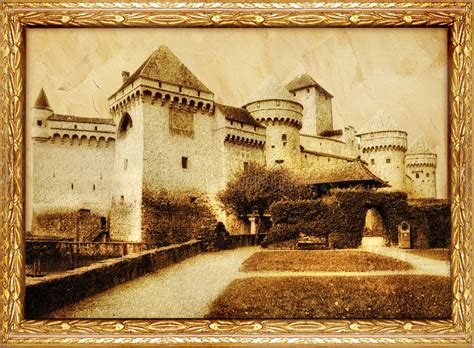 Old Castle Editorial Photography Illustration Of Photoframe 5824517