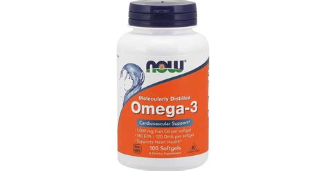 Now Foods Omega-3 Molecularly Distilled 100 pcs - Compare Prices ...