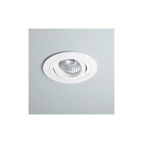 Taro Round Ceiling Downlight In Matt White Finish Fire Rated