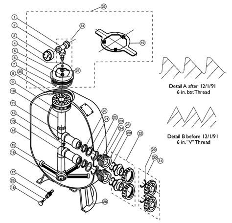 Pentair Pool Filter Parts Diagram