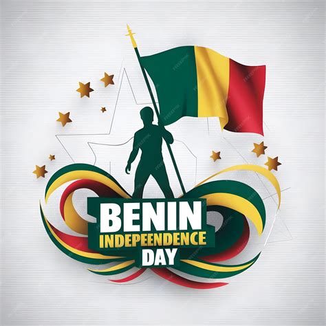 Premium Vector | Graphic design commemorating Benin Independence Day