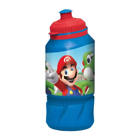 Botella Pl Stica Mario Bros Ml Cartoons