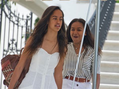 Sasha Obama Wears Bikini Top To Smoke Cigarettes With Friends In L A