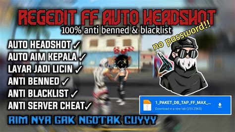 Regedit Ff Auto Headshot Ff Biasa Ff Max Terbaru Work No