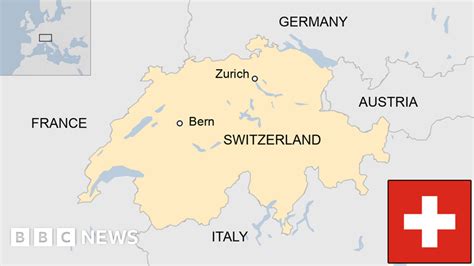 Map With Districts Of Zurich Switzerland