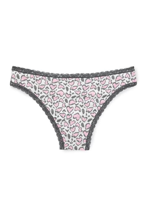 Ripley CALZÓN ALGODÓN MUJER INDEX GRIS BIKINI HEARTS ANIMAL PRINT