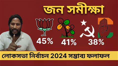 West Bengal Loksabha Election 2024 Opinion Poll লোকসভা নির্বাচন জন