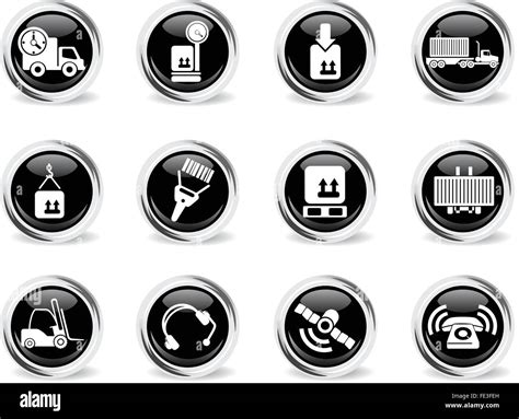 Logistics Icons Set Stock Vector Image And Art Alamy