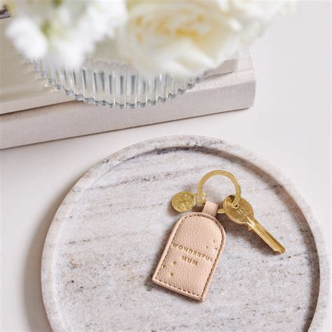 Boxed Keyring Wonderful Mum In Nude Pink Katie Loxton