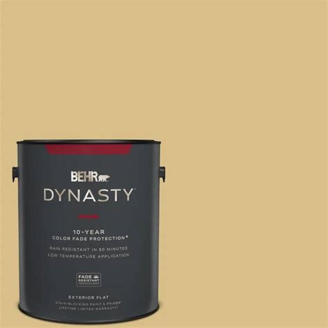 Behr Dynasty Gal Mq Honey Tea Flat Exterior Stain Blocking