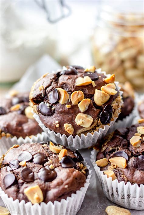 Gezonde Chocolade Snickers Muffins Met Pindakaas Food By Sann