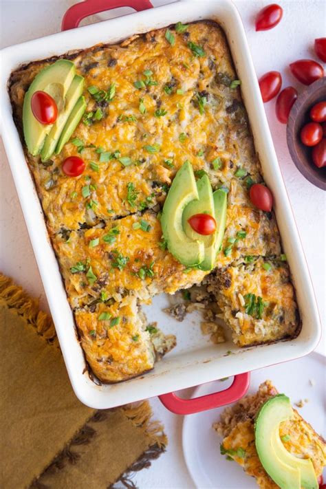 Taco Breakfast Casserole The Roasted Root