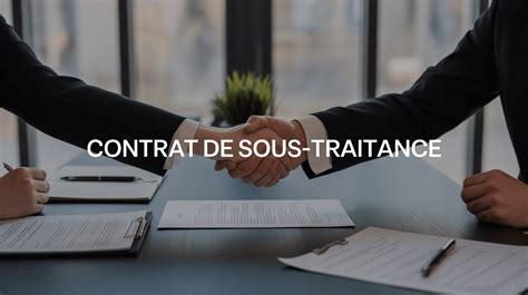 Modèle Contrat Sous-Traitance Gratuit
