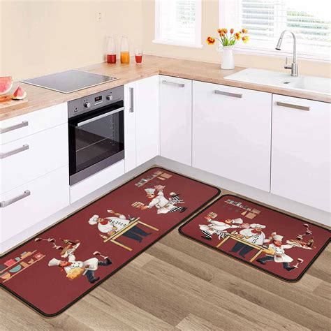 pcs kitchen runner mat sets chef kitchen mats  restaurant  slip