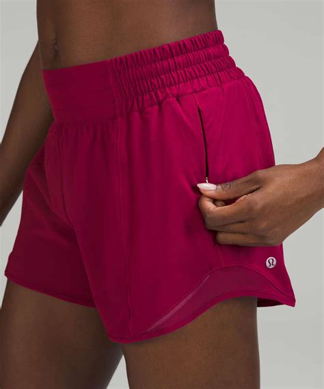Lululemon Hotty Hot High Rise Lined Short 4 Pomegranate Lulu Fanatics
