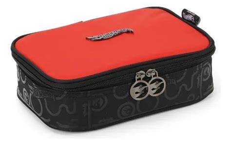 Estojo Box Pens Oficial Hot Wheels Luxcel Vermelho Parcelamento
