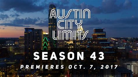 Austin City Limits Season 43 Premieres October 7th On Pbs Youtube