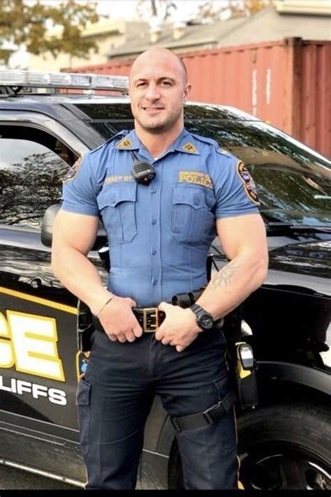 Scruffy Men Hairy Men Handsome Men Bald Men Cop Uniform Men In Uniform Hunks Men Hot