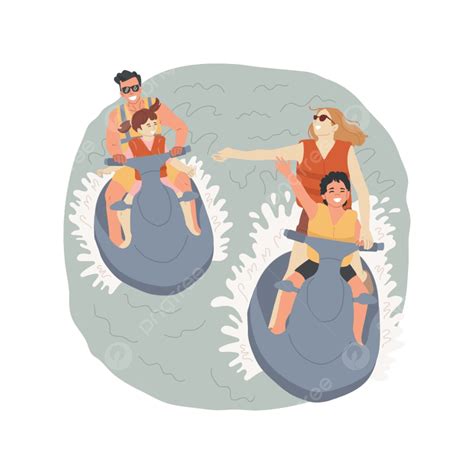 Jet Ski Isolated Cartoon Vector Illustration Carribean Illustration