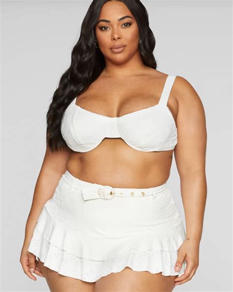 Fashion To Figure Eyelet Bikini Top