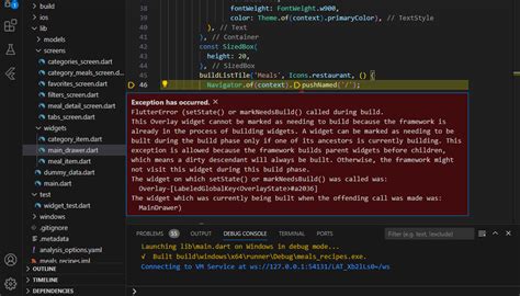 Flutter FlutterError SetState Or MarkNeedsBuild Called During