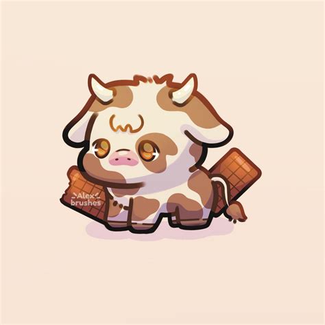 Chocolate Cow By Alexbrushesart On Deviantart