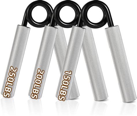 Hand Gripper Set,150 LBS,200LBS,250LBS Heavy Grippers, Grip Strength ...