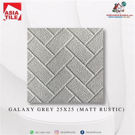 Jual Keramik Lantai Asia Tile 25x25 Galaxy Grey Matt Rustic Kasar