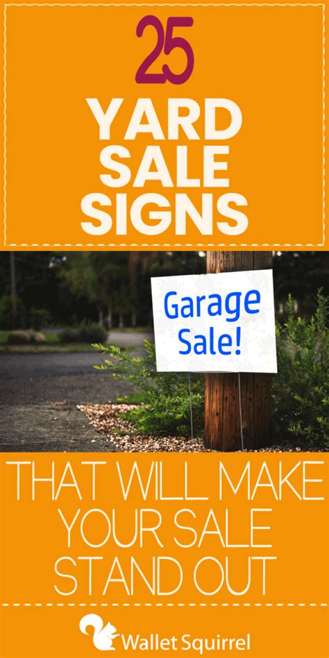 25 Yard Sale Signs That Will Make Your Sale Stand Out