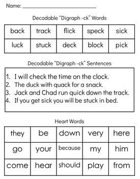 digraph reading fluency sheets  reading queen bee tpt