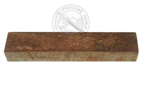 - Карельская береза, брусок стабилизированный, 260*45*30, светл ...